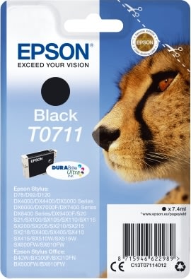 Epson nr T0711/C13T07114022 bläckpatron, svart, 41