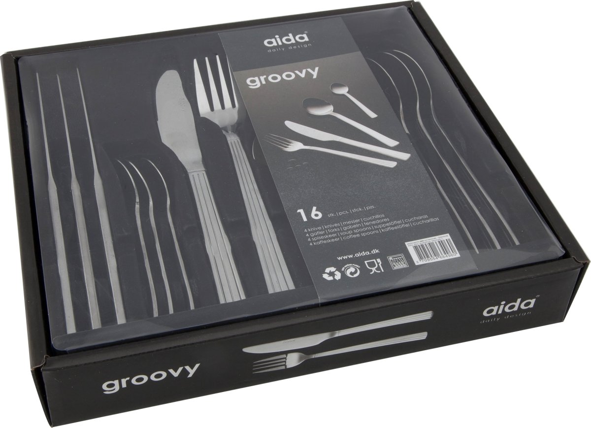 Bestickset Aida Groovy 16 delar