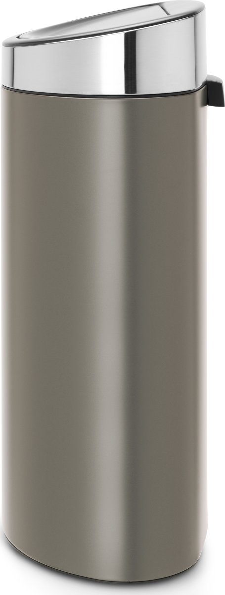 Brabantia Touch Bin 40 L, platinum med stållock