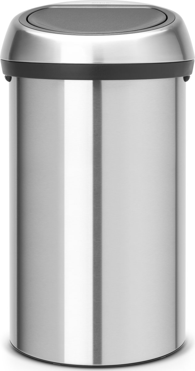 Brabantia Touch Bin 60 L, matt steel FPP lid