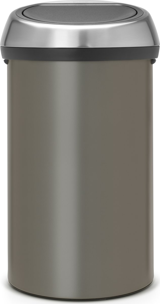 Brabantia Touch Bin 60 L, platinum, FPP-lock