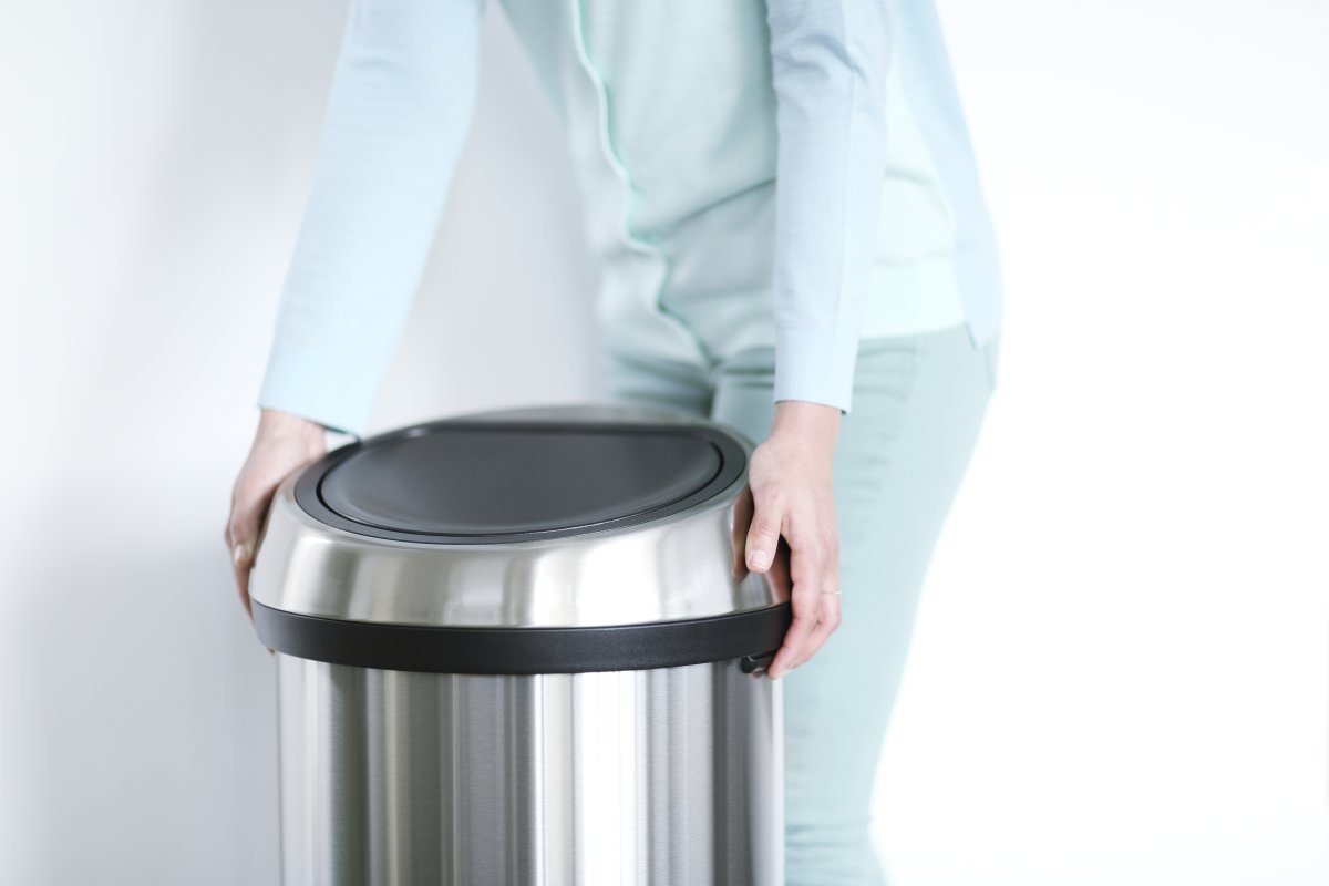 Brabantia Touch Bin 60 L, platinum, FPP-lock