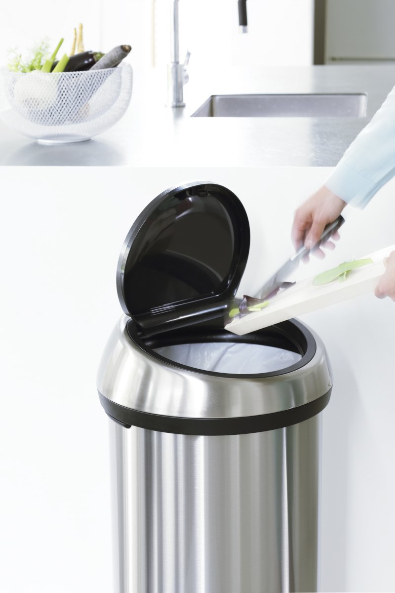 Brabantia Touch Bin 60 L, platinum, FPP-lock
