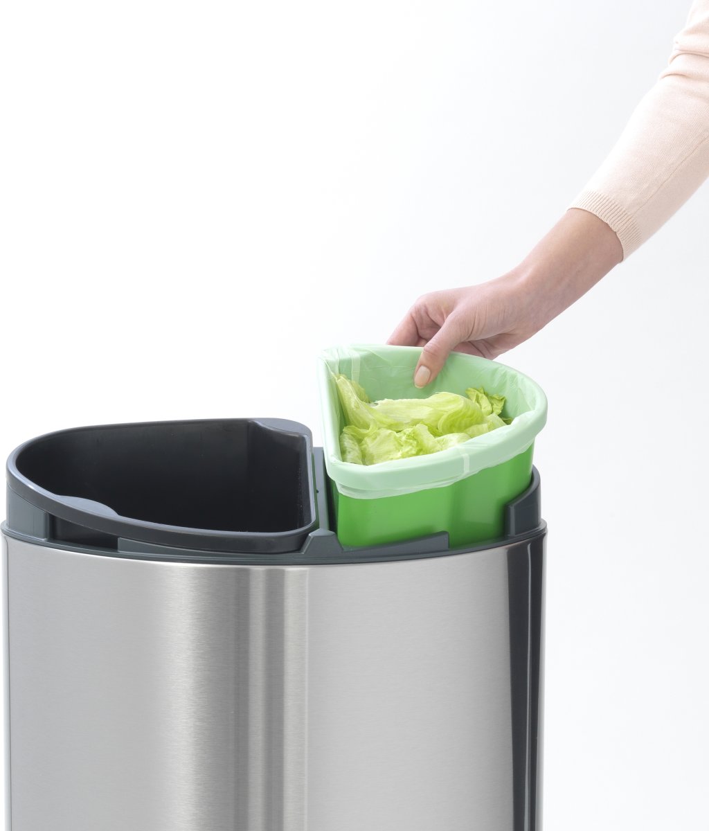 Soptunna Brabantia Touch Bin Recycle 10+23 L Matt