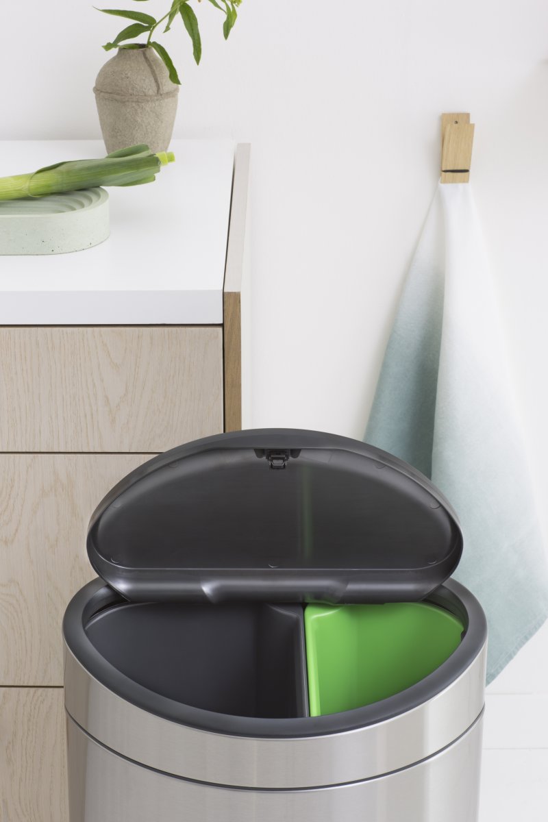 Soptunna Brabantia Touch Bin Recycle 10+23 L Matt