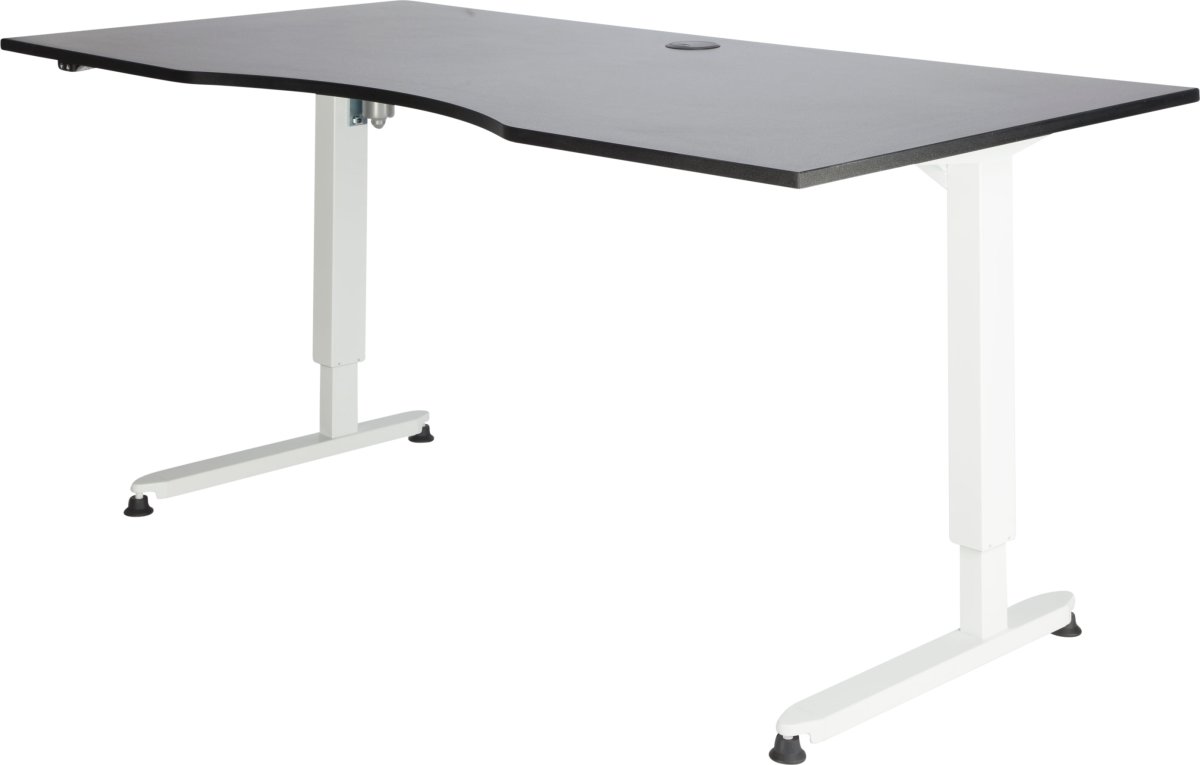 Skrivbord Stay Höj/Sänk Svart/Vit 180x90 cm