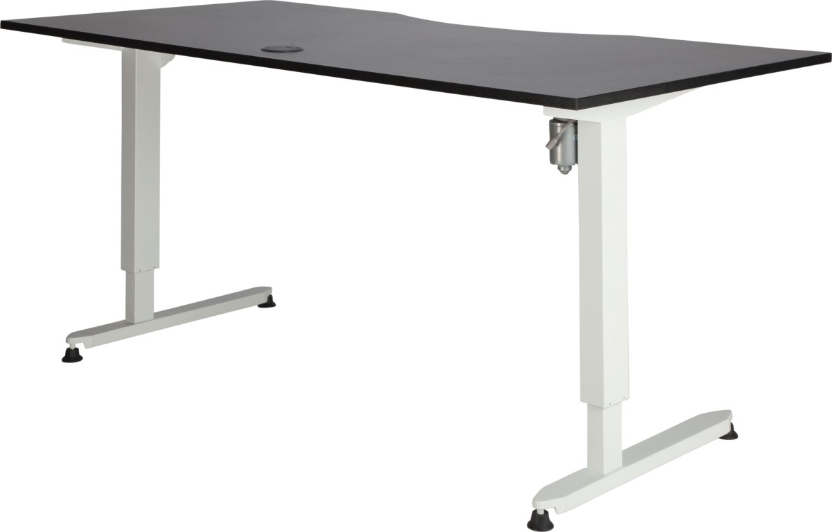 Skrivbord Stay Höj/Sänk Svart/Vit 180x90 cm
