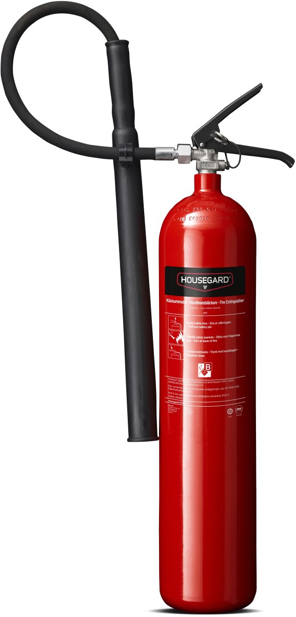 Housegard CO2-brandsläckare | 5 kg | Röd
