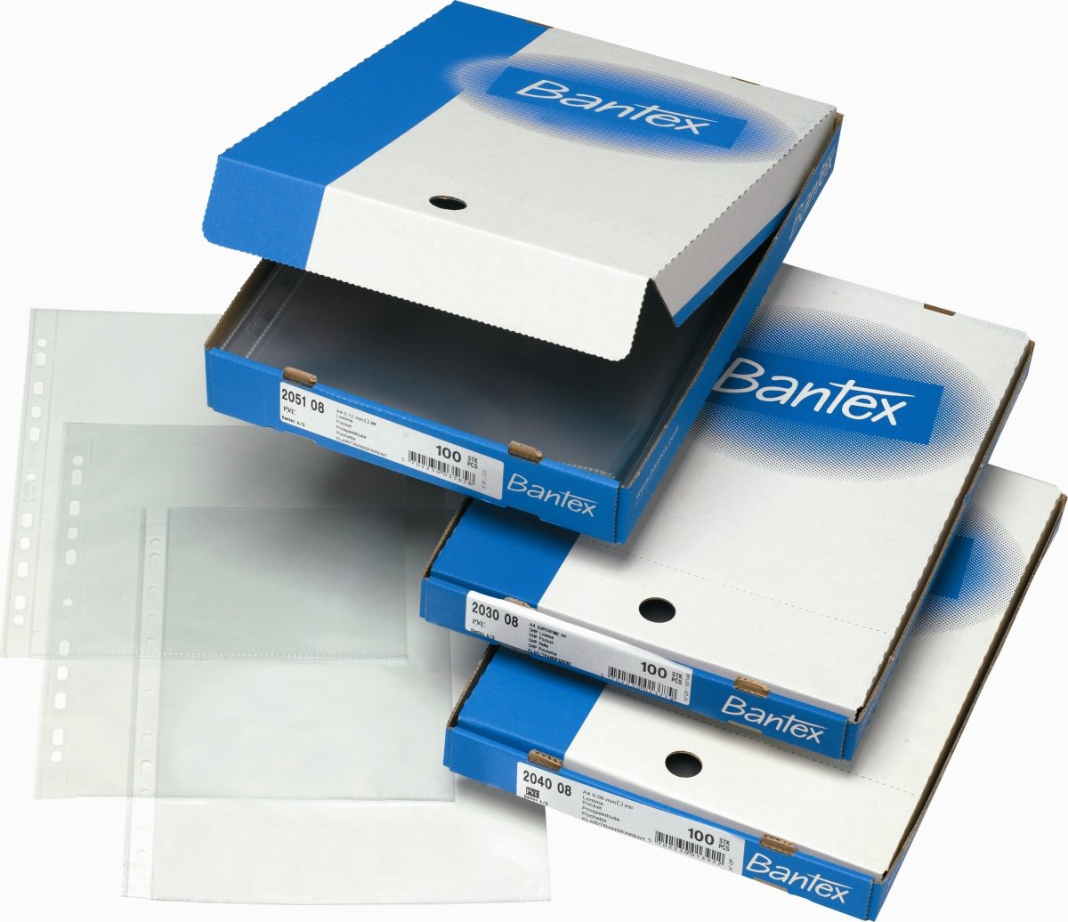 Bantex ficka A4 PP, 0,12 mm, topp, 100 st.