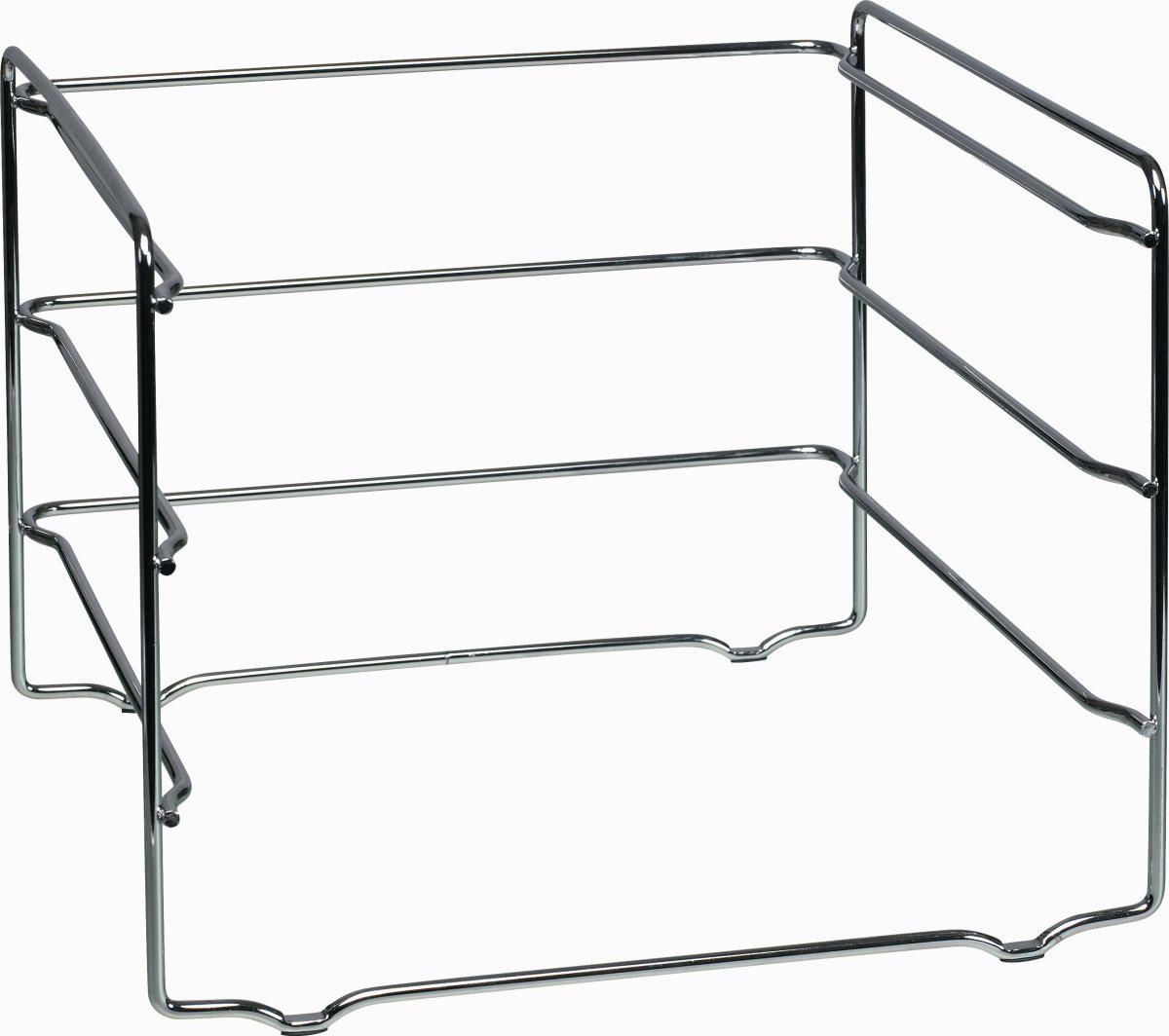 Bantex Vision brevkorgsstativ, 3 brevkorgar, krom