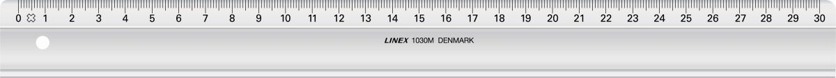 Linex 1030M skollinjal, 300 x 29 mm