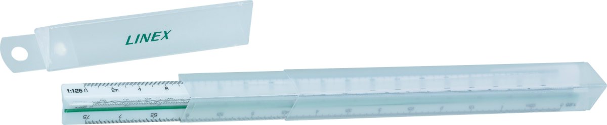 Linex 311 triangulära måttstock, 300 mm