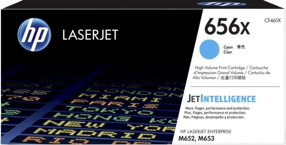 HP 656X/CF461X Lasertoner, blå, 22 000 s