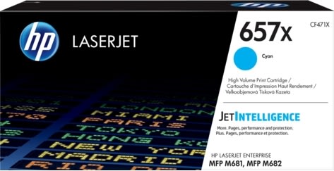 HP 657X/CF471X Lasertoner, blå, 23 000 s