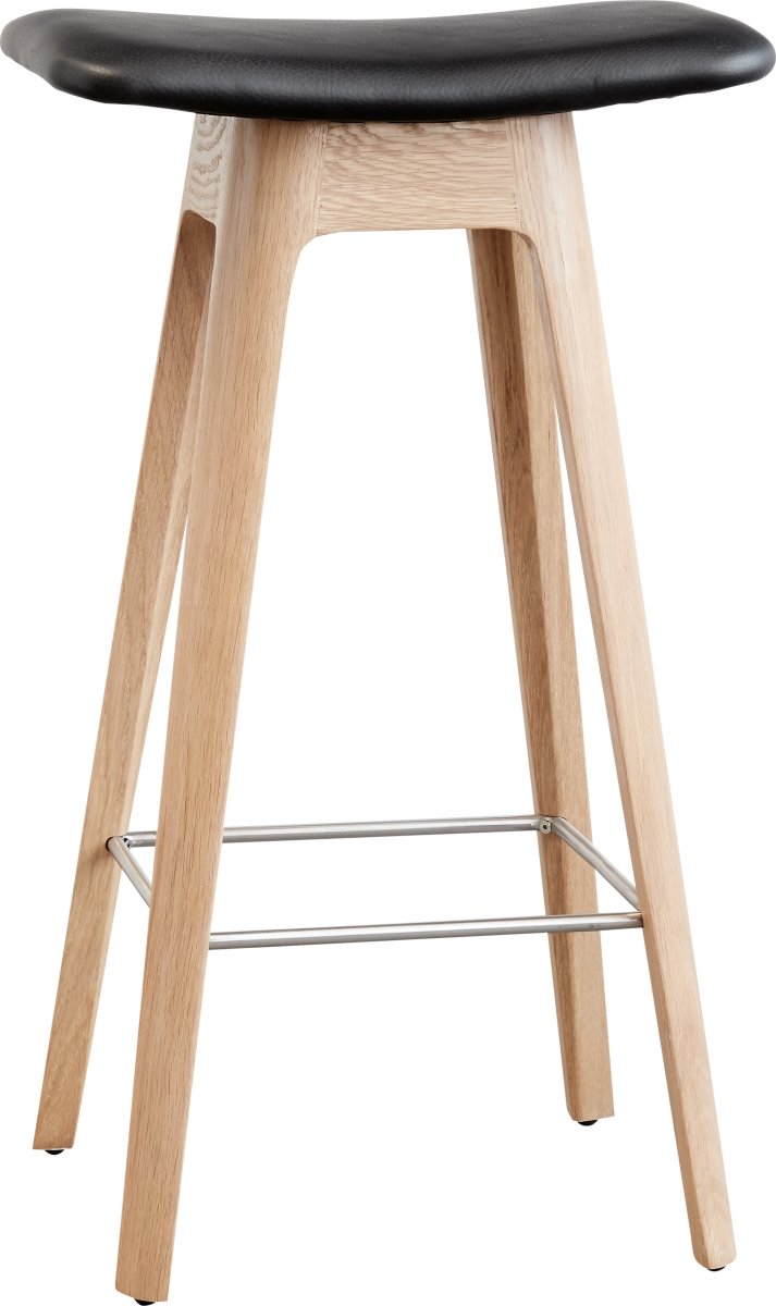 HC1 Barstol, Vitpigmenterad Ek Woodcare, H 67 cm
