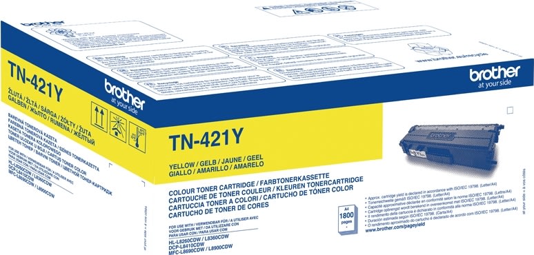 Lasertoner Brother TN-421Y Gul 1800 sidor