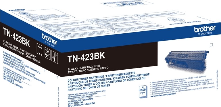 Lasertoner Brother TN-423BK XL Svart 6500 sidor