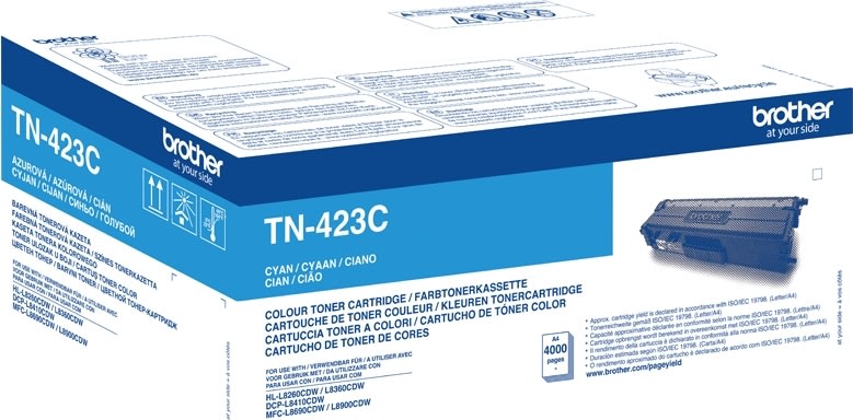 Lasertoner Brother TN-423C XL Blå 4000 sidor