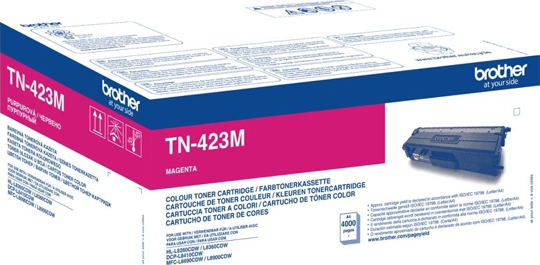 Lasertoner Brother TN-423M XL Röd 4000 sidor