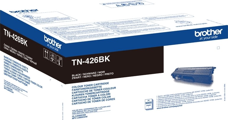Brother TN426BK XL Lasertoner, Sort, 9.000s 