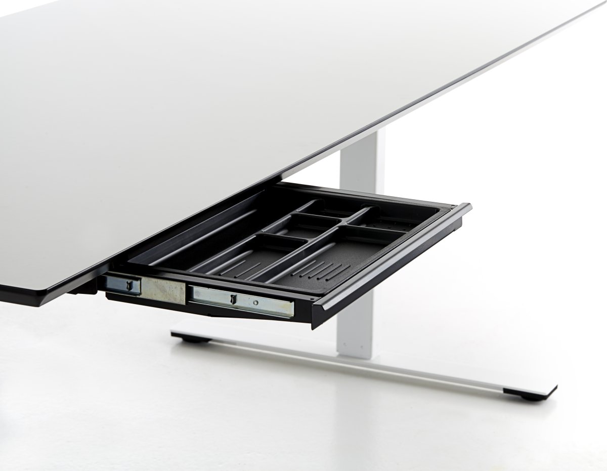 Slim Tray Small udtræksskuffe i sort 