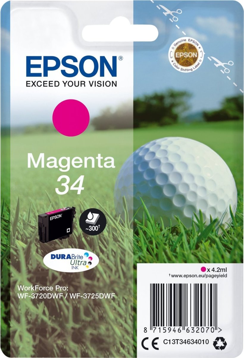 Bläckpatron Epson 34 Röd 300 sidor