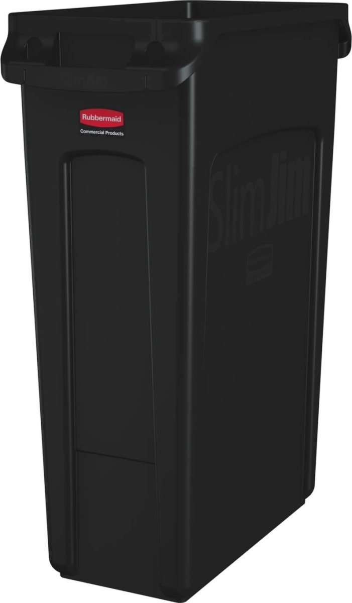 Soptunna Slim Jim 87 liter Svart