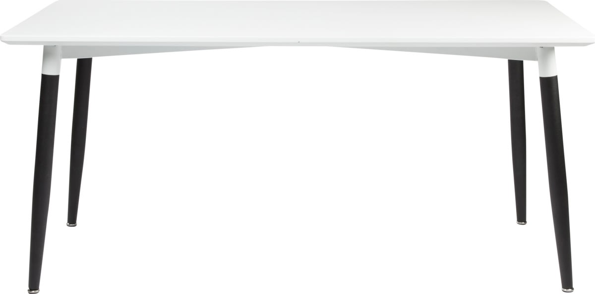 Konferensbord Room 180x80 cm Vit/Svart metall