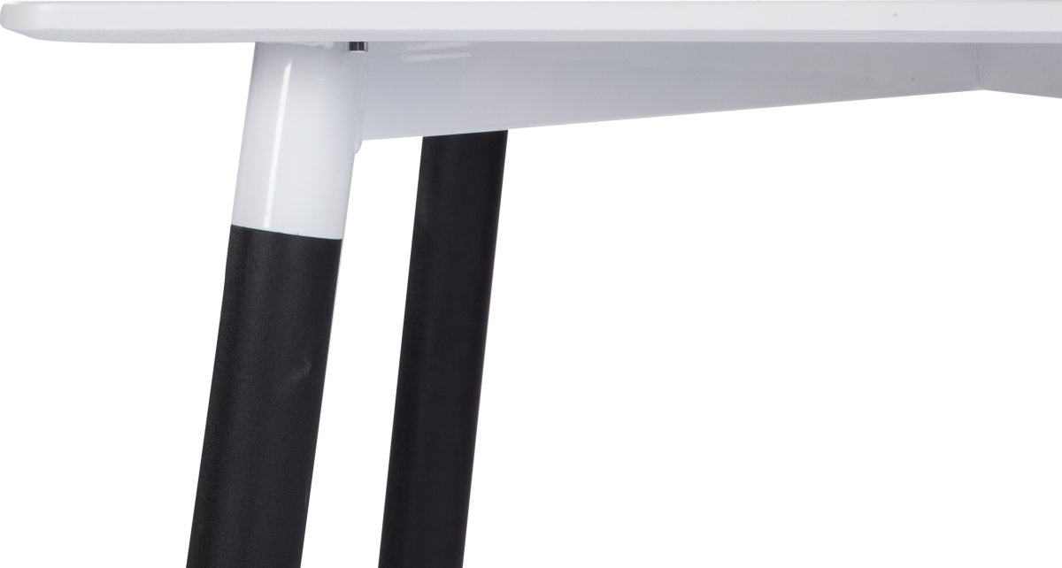 Konferensbord Room 140x80 cm Vit/Svart metall
