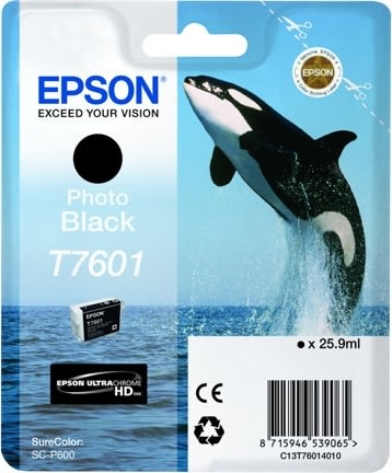 Bläckpatron Epson T76014010 Svart 25,9 ml