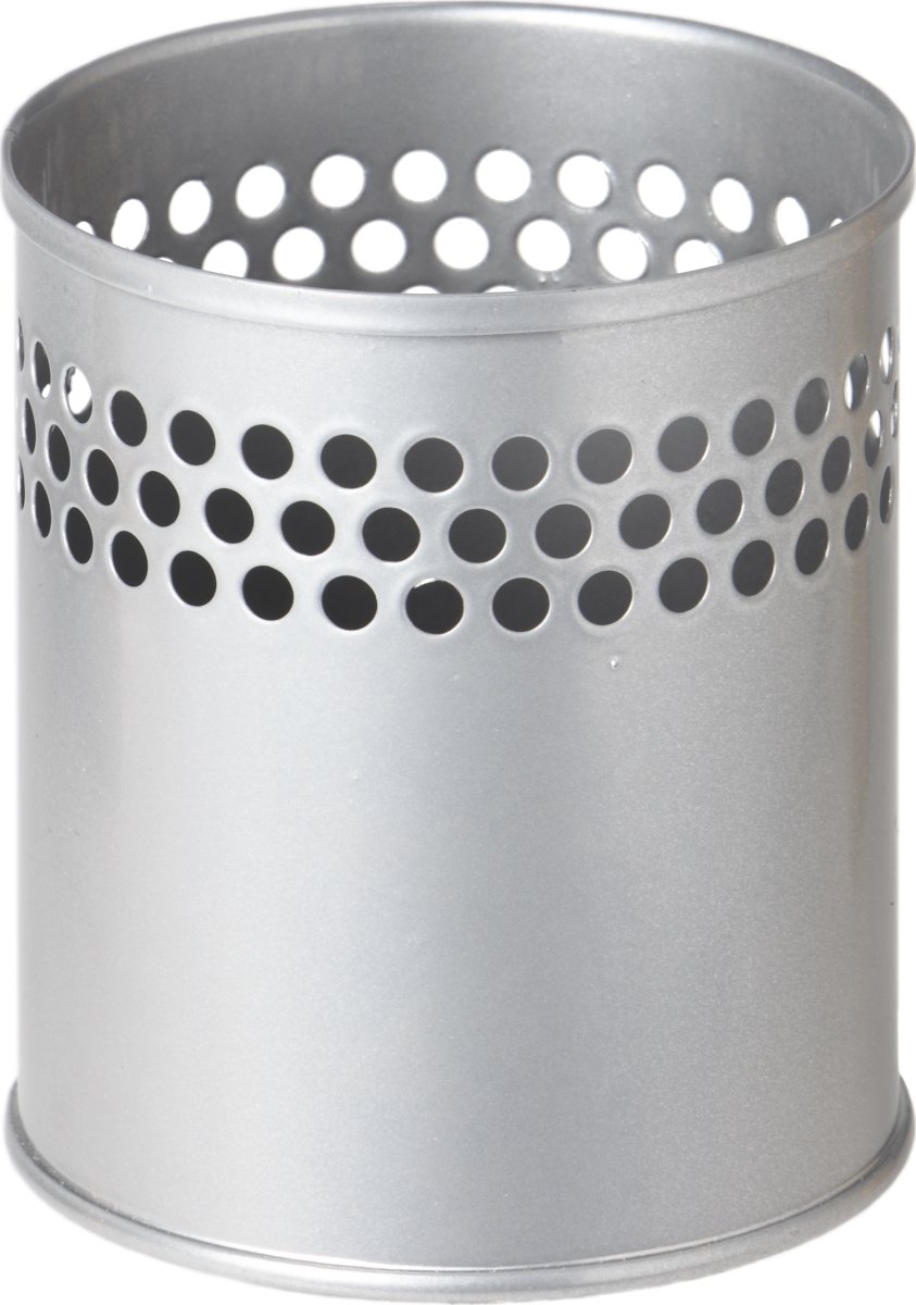 Twin pennställ i metall, silver