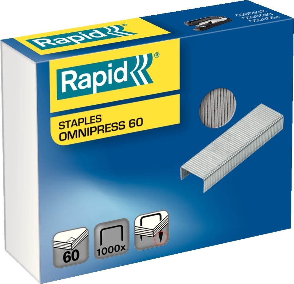 Rapid Omnipress 60 Hæfteklammer, 1000 stk.