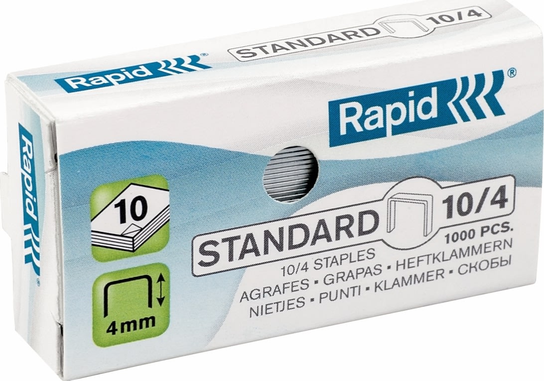 Häftklammer Rapid Standard 10/4 1000 st