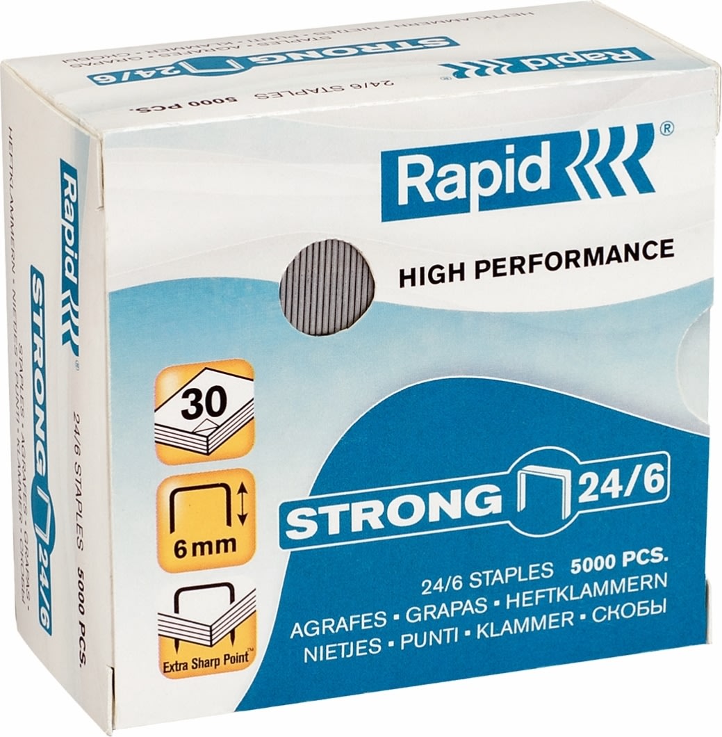 Häftklammer Rapid Strong 24/6, 5000 st