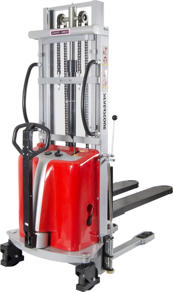 Staplare med semi-elektrisk lyft 3500 mm 1000 kg