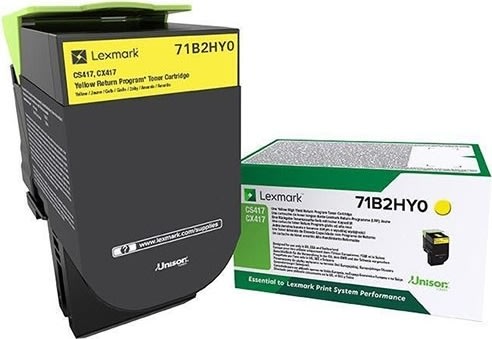 Lasertoner Lexmark 71B2HY0 Gul 3500 sidor