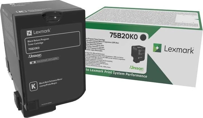 Tonerkassett Lexmark 75B20K0 Svart 13 000 sidor
