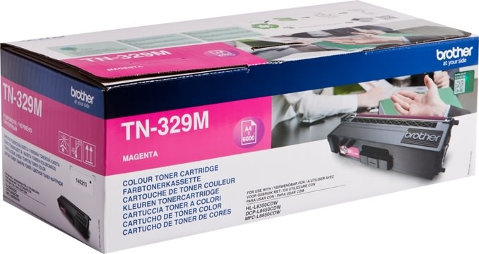 Lasertoner Brother TN-329M Röd 6000 sidor 2-pack