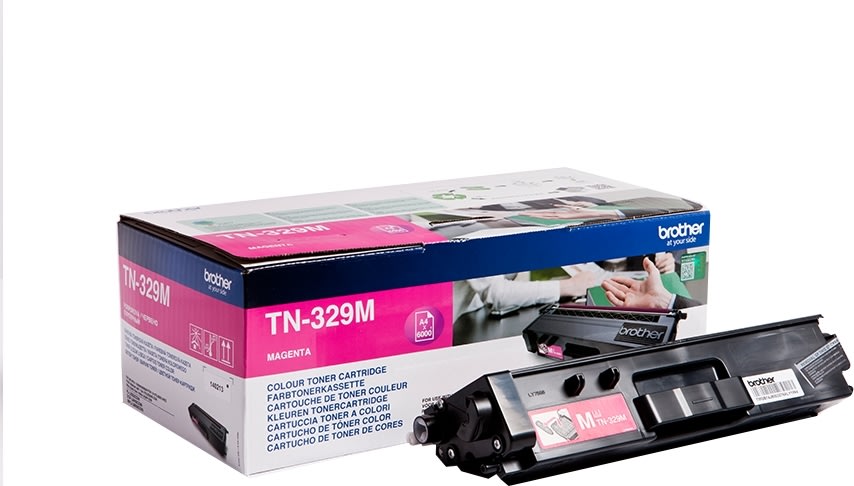 Lasertoner Brother TN-329M Röd 6000 sidor 2-pack
