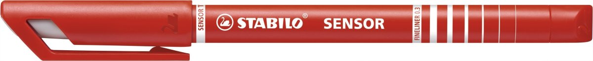 Stabilo Sensor fiberpenna, röd