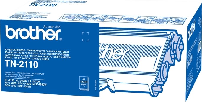 Lasertoner Brother TN2110 Svart 1500 sidor