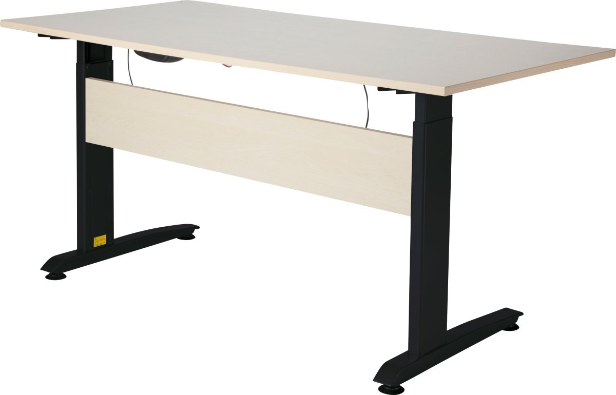 Skrivbord VIKING Höj/Sänk 160x80 Lönnmelamin/Svart