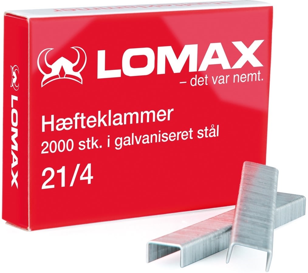 Lomax Hæfteklammer 21/4, 2000 stk.
