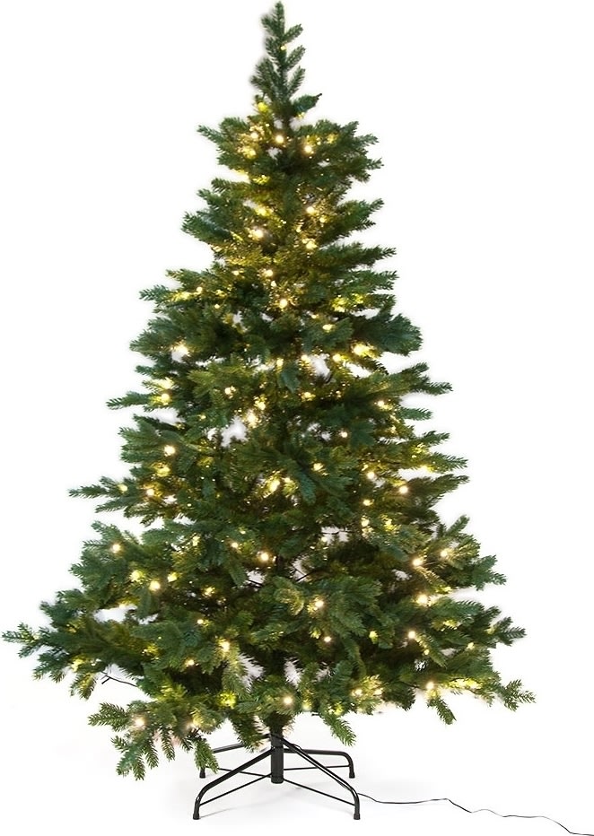Julgran LUX inkl. LED-lampor - 150 cm | Grön