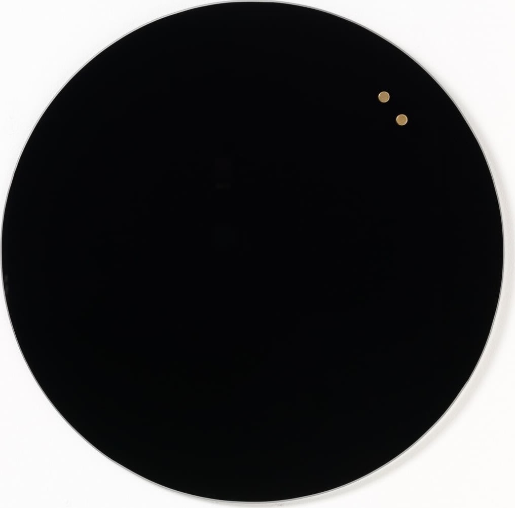 NAGA magnetisk cirkel glastavle, 45 cm, sort