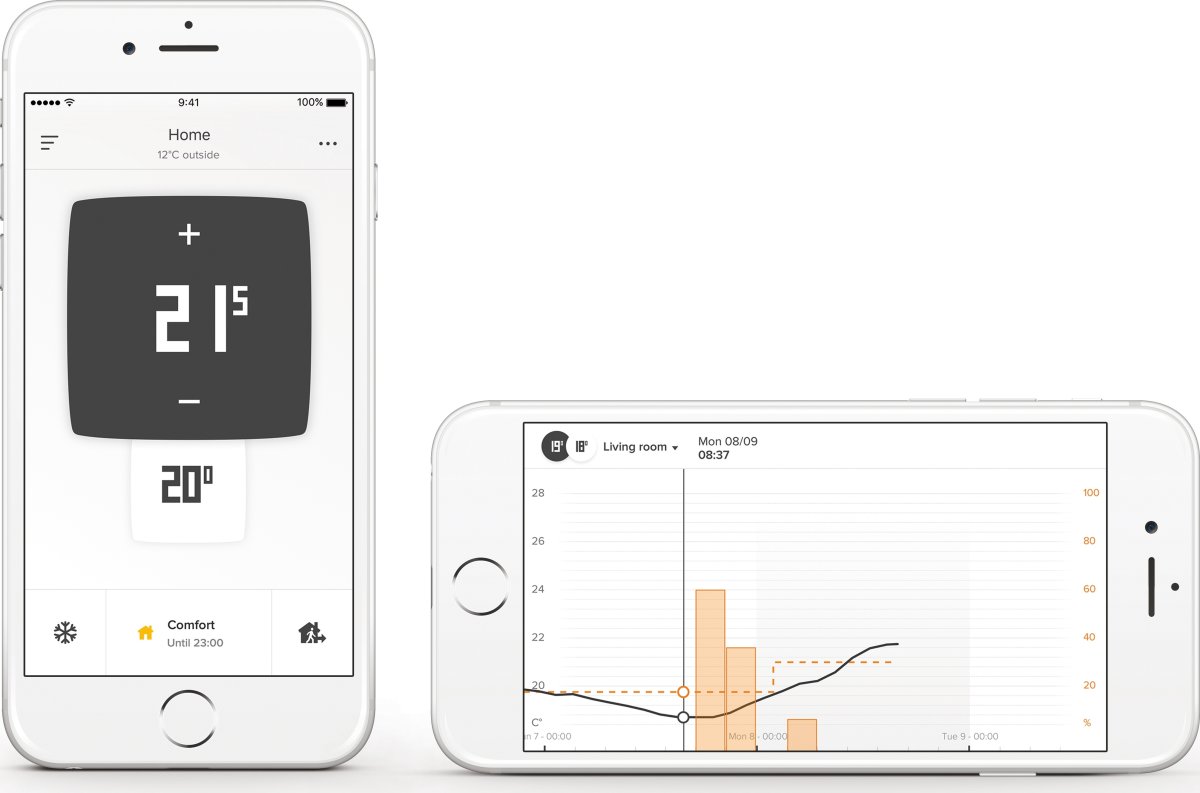 Netatmo termostat med WiFi-anslutning