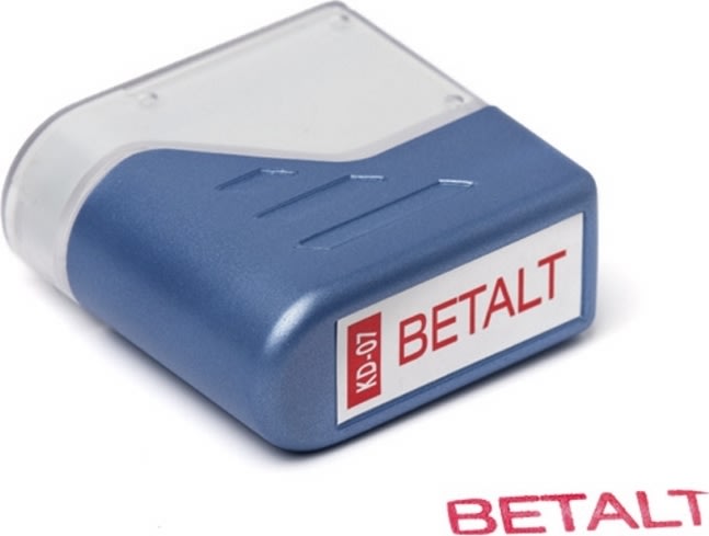 Stämpel Deskmate Betalt