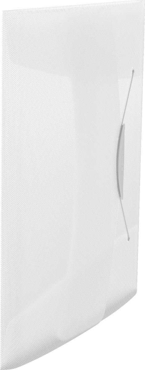 Esselte Vivida elastikmappe A4, med klap, hvid