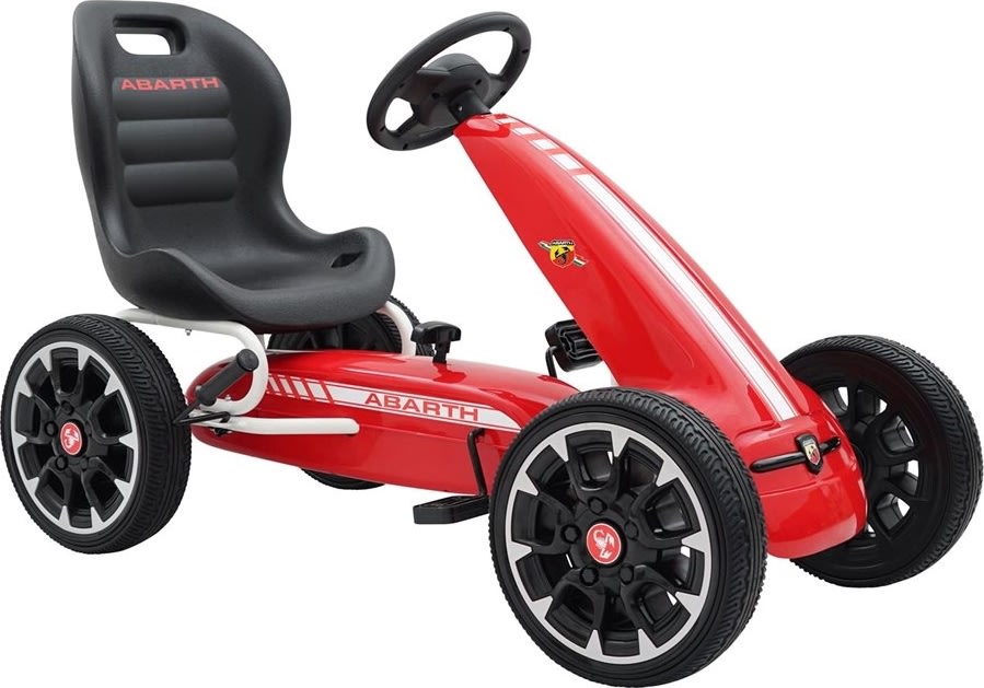 Abarth trampbil med gummidäck, röd