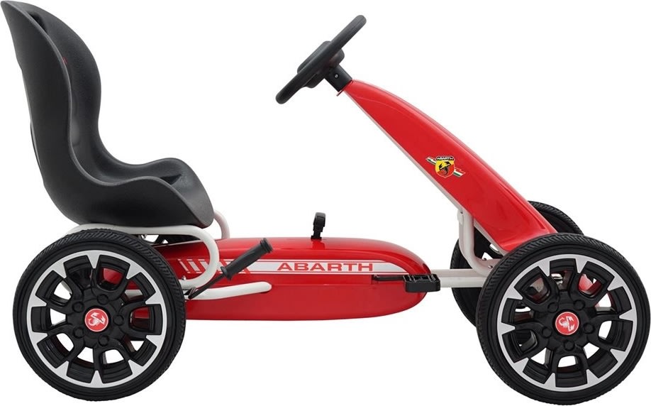 Abarth trampbil med gummidäck, röd